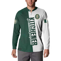 Personalised Canada Kitchener Button Sweatshirt Ex Industria Prosperitas