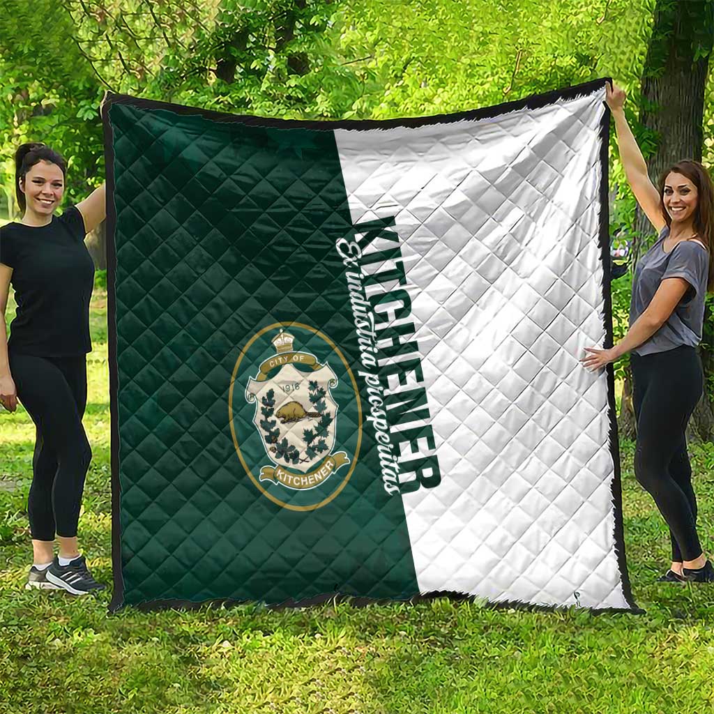 Personalised Canada Kitchener Quilt Ex Industria Prosperitas