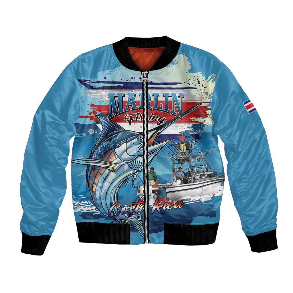 Personalized Costa Rica Blue Marlin Fishing Bomber Jacket 2026 Season