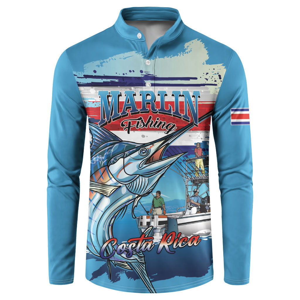 Personalized Costa Rica Blue Marlin Fishing Button Sweatshirt 2026 Season