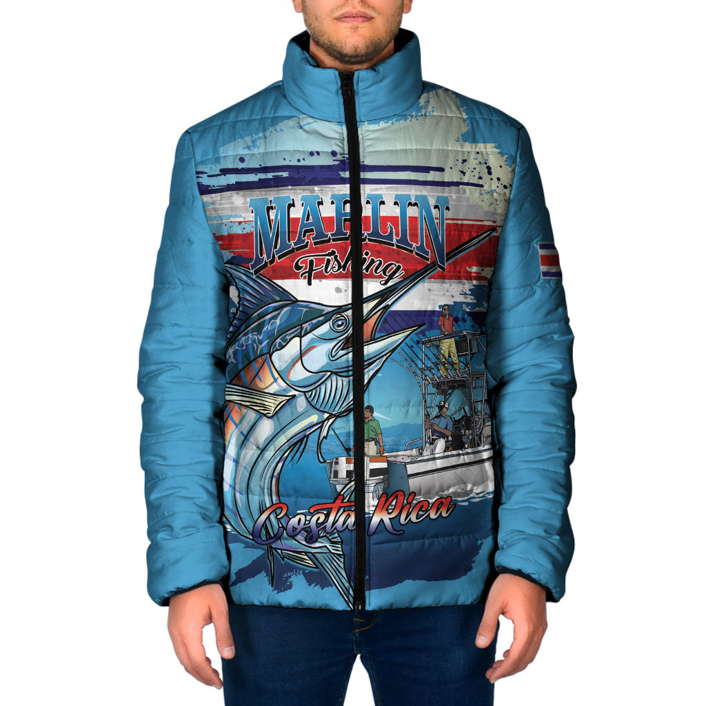 Personalized Costa Rica Blue Marlin Fishing Padded Jacket 2026 Season