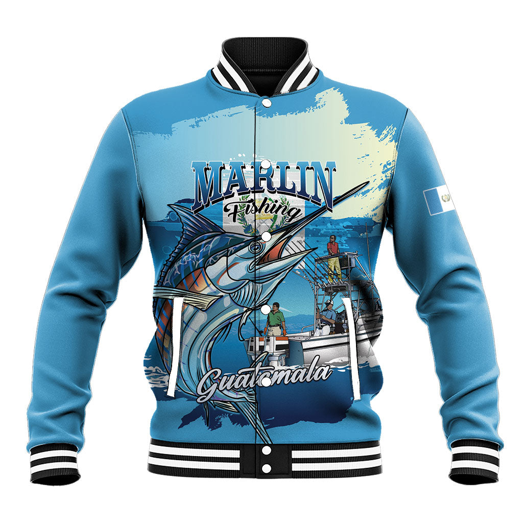 Personalized Guatemala Blue Marlin Fishing Baseball Jacket 2026 Season
