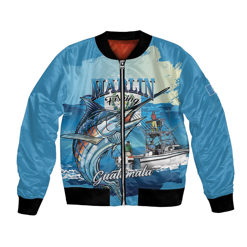 Personalized Guatemala Blue Marlin Fishing Bomber Jacket 2026 Season