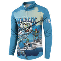 Personalized Guatemala Blue Marlin Fishing Button Sweatshirt 2026 Season