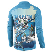 Personalized Guatemala Blue Marlin Fishing Button Sweatshirt 2026 Season