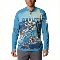 Personalized Guatemala Blue Marlin Fishing Button Sweatshirt 2026 Season