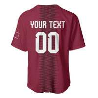 Custom Qatar 2026 World Football Baseball Jersey Maroon Version