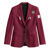 Custom Qatar 2026 World Football Blazer Maroon Version