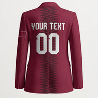 Custom Qatar 2026 World Football Blazer Maroon Version