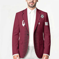 Custom Qatar 2026 World Football Blazer Maroon Version