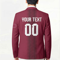 Custom Qatar 2026 World Football Blazer Maroon Version
