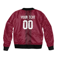 Custom Qatar 2026 World Football Bomber Jacket Maroon Version
