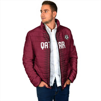 Custom Qatar 2026 World Football Padded Jacket Maroon Version