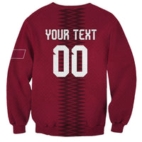 Custom Qatar 2026 World Football Sweatshirt Maroon Version
