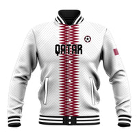 Custom Qatar 2026 World Football Baseball Jacket White Version