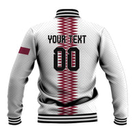 Custom Qatar 2026 World Football Baseball Jacket White Version