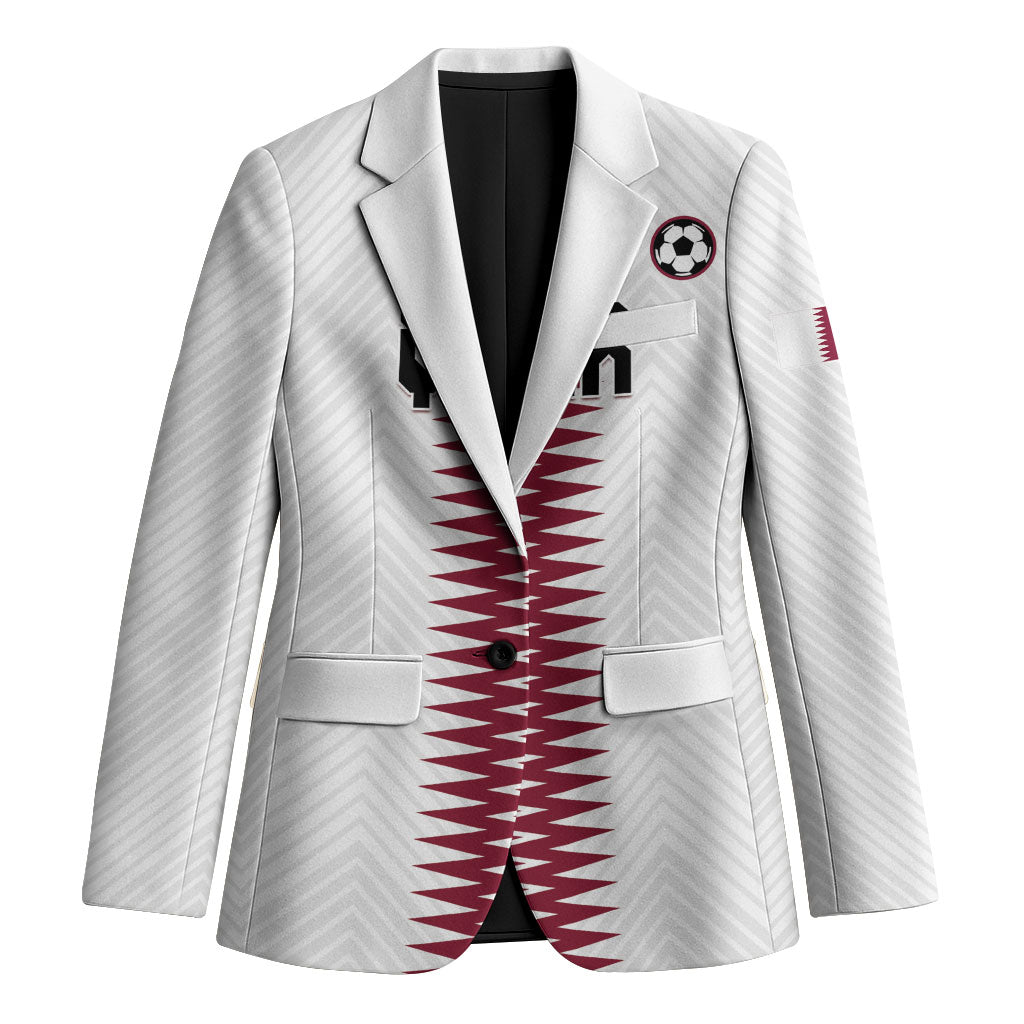Custom Qatar 2026 World Football Blazer White Version