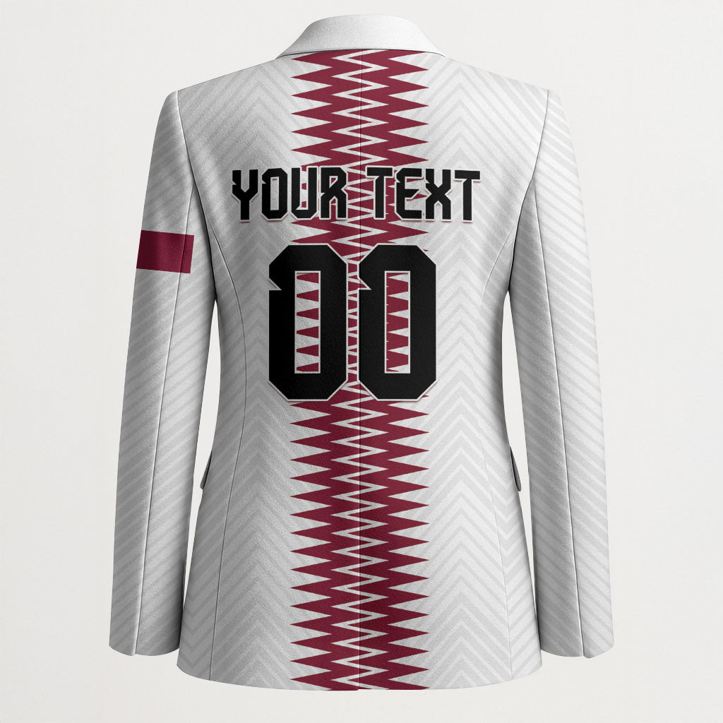 Custom Qatar 2026 World Football Blazer White Version