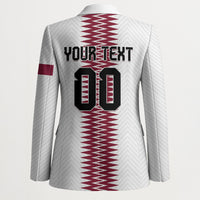 Custom Qatar 2026 World Football Blazer White Version