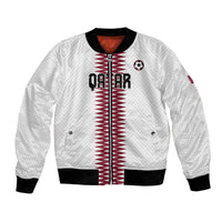 Custom Qatar 2026 World Football Bomber Jacket White Version