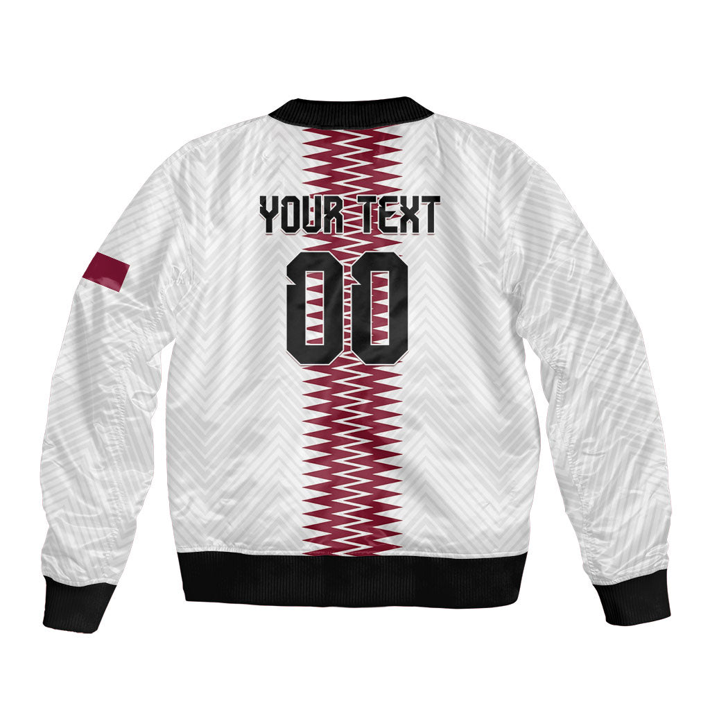 Custom Qatar 2026 World Football Bomber Jacket White Version