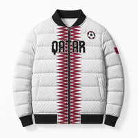 Custom Qatar 2026 World Football Bomber Puffer Jacket White Version