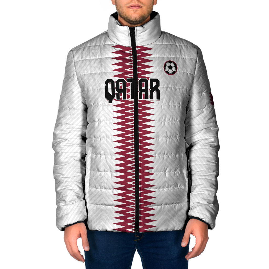 Custom Qatar 2026 World Football Padded Jacket White Version