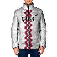 Custom Qatar 2026 World Football Padded Jacket White Version