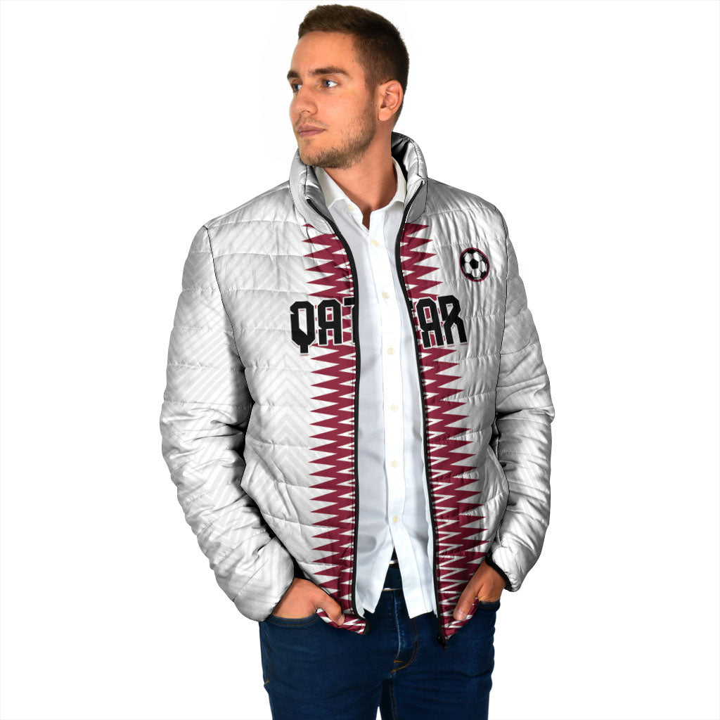 Custom Qatar 2026 World Football Padded Jacket White Version