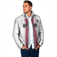 Custom Qatar 2026 World Football Padded Jacket White Version