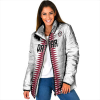 Custom Qatar 2026 World Football Padded Jacket White Version