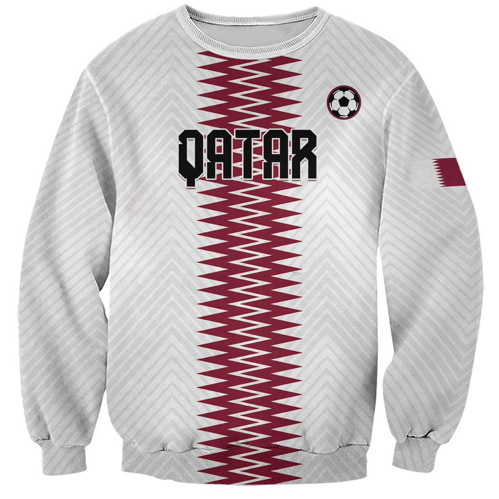 Custom Qatar 2026 World Football Sweatshirt White Version