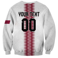 Custom Qatar 2026 World Football Sweatshirt White Version