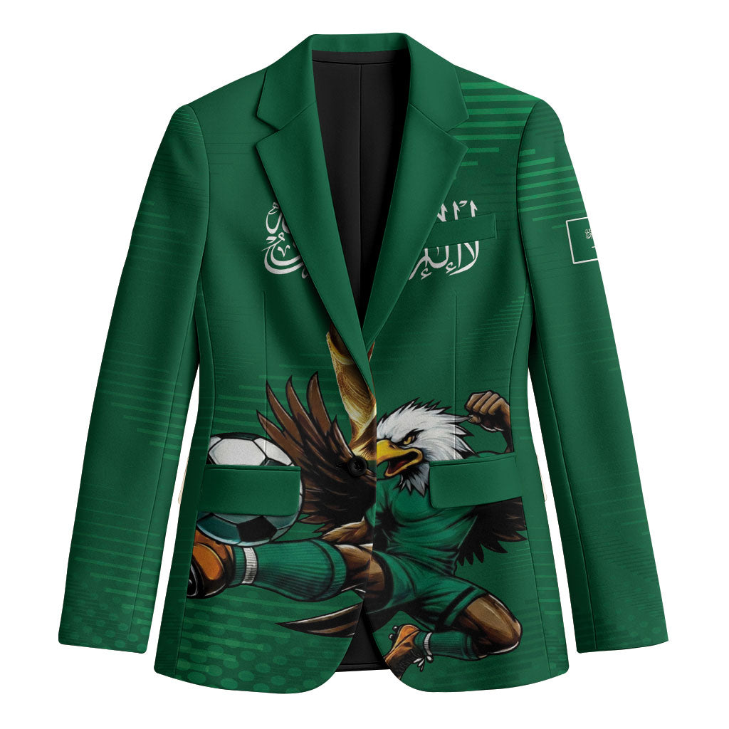Custom Saudi Arabia 2026 World Football Blazer Arabian Green Falcons