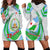 Custom 27 June Djibouti Independence Day Hoodie Dress Jabuuti Emblem Mix Islamic Pattern - Wonder Print Shop