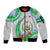 Custom 27 June Djibouti Independence Day Sleeve Zip Bomber Jacket Jabuuti Emblem Mix Islamic Pattern - Wonder Print Shop