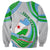 Custom 27 June Djibouti Independence Day Sweatshirt Jabuuti Emblem Mix Islamic Pattern - Wonder Print Shop