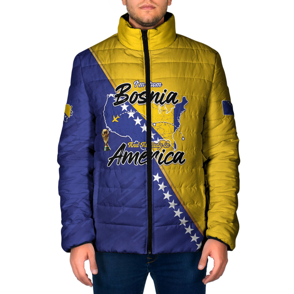 Personalised Bosnia and Herzegovina 2026 Padded Jacket Already in America