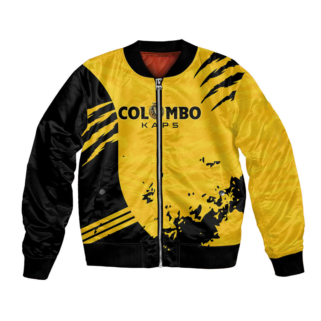 Custom Colombo Cricket Kaps Bomber Jacket Go Champions