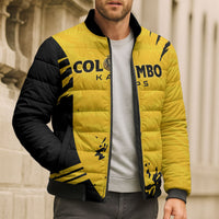 Custom Colombo Cricket Kaps Bomber Puffer Jacket Go Champions