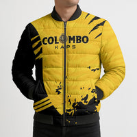 Custom Colombo Cricket Kaps Bomber Puffer Jacket Go Champions