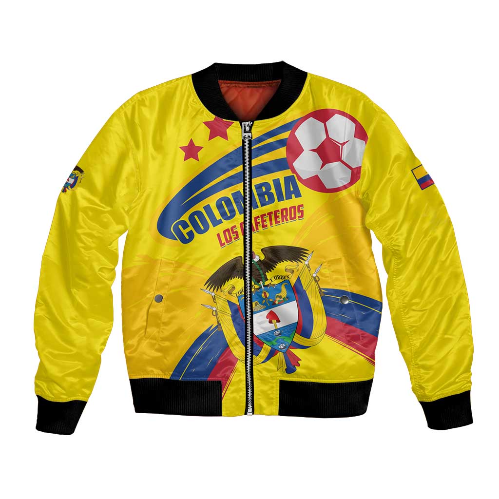 Colombia 2024 Football Champions Bomber Jacket Todos Somos Colombia - Wonder Print Shop