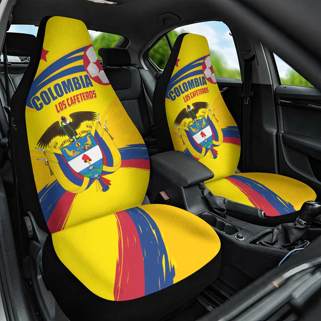 Colombia 2024 Football Champions Car Seat Cover Todos Somos Colombia - Wonder Print Shop