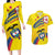 Colombia 2024 Football Champions Couples Matching Long Sleeve Bodycon Dress and Hawaiian Shirt Todos Somos Colombia - Wonder Print Shop