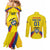 Colombia 2024 Football Champions Couples Matching Mermaid Dress and Long Sleeve Button Shirt Todos Somos Colombia