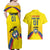 Colombia 2024 Football Champions Couples Matching Off Shoulder Maxi Dress and Hawaiian Shirt Todos Somos Colombia - Wonder Print Shop