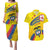 Colombia 2024 Football Champions Couples Matching Puletasi and Hawaiian Shirt Todos Somos Colombia - Wonder Print Shop