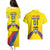 Colombia 2024 Football Champions Couples Matching Puletasi and Hawaiian Shirt Todos Somos Colombia - Wonder Print Shop