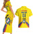 Colombia 2024 Football Champions Couples Matching Short Sleeve Bodycon Dress and Hawaiian Shirt Todos Somos Colombia - Wonder Print Shop