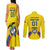 Colombia 2024 Football Champions Couples Matching Tank Maxi Dress and Long Sleeve Button Shirt Todos Somos Colombia - Wonder Print Shop